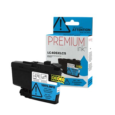 Brother LC406XLCS Compatible Premium Ink Cyan 5K