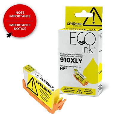 HP 910XL (3YL64AN) Reman Eco Ink Yellow