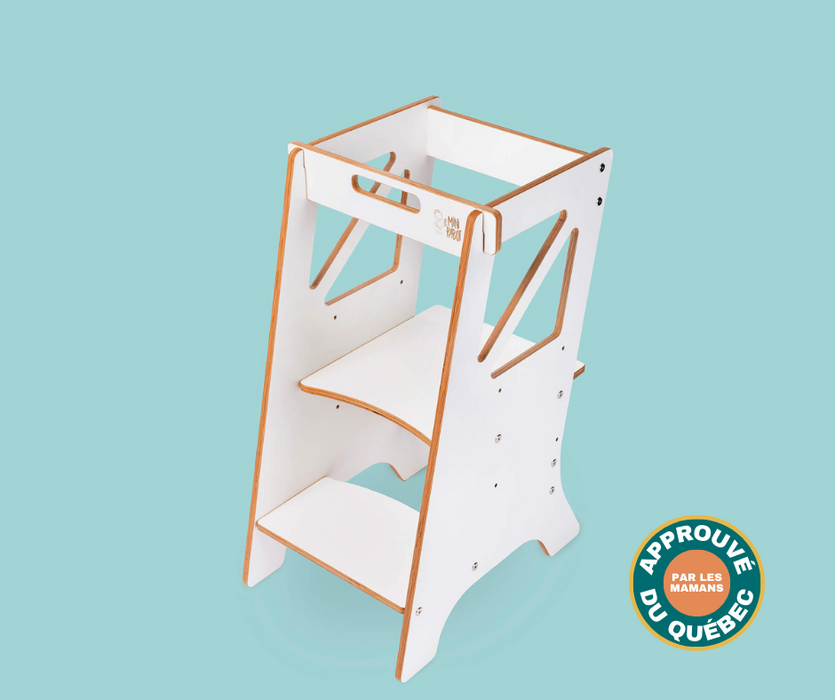 Tour d’apprentissage évolutive en bois pour enfants - Le Mini Chef