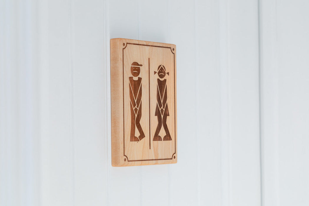 Affichette toilettes  "Besoin urgent!"
