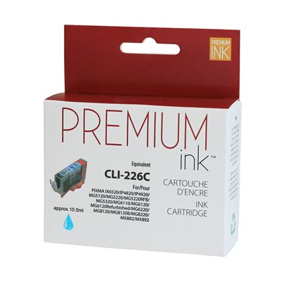 Canon CLI-226 Compatible Cyan Premium Ink - PrintInk Canada