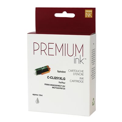 Canon CLI-251XL Gris compatible Premium Ink - PrintInk Canada