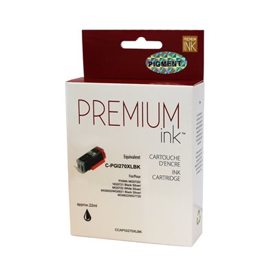 Canon PGI-270XL Noire pigmentee compatible Premium Ink - PrintInk Canada
