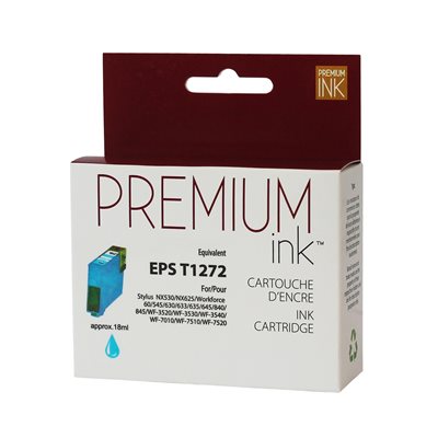 Epson T127220 Compatible Cyan Premium Ink - PrintInk Canada