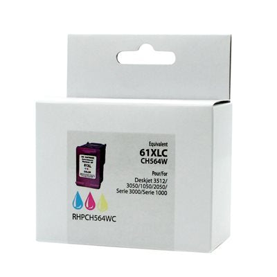 HP No. 61XL CH564WN Reman Couleur Boite Neutre - PrintInk Canada