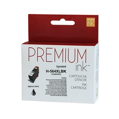 HP No.564XL  CN684WN Compatible Noir Premium Ink - PrintInk Canada