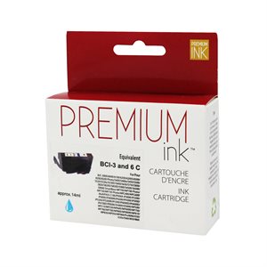 Canon BCI 3/6 Compatible Cyan Premium Ink - PrintInk Canada