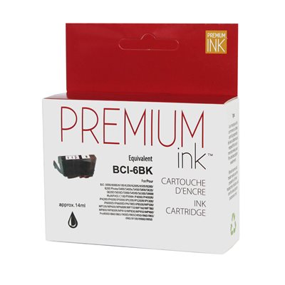 Canon  BCI 6 Compatible Noir Premium Ink - PrintInk Canada