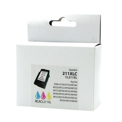 Canon CL211 XL Couleur Reman Boite Neutre - PrintInk Canada