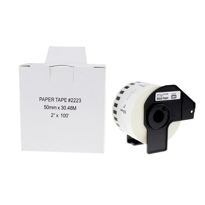 Brother DK-2223-Continuous paper WHITE 50mm * 30.48m compatible