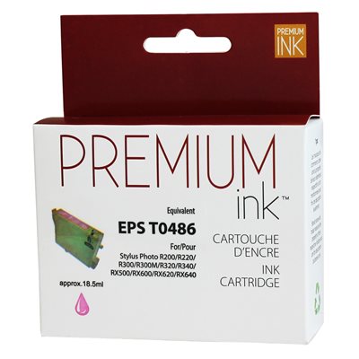 Epson T048620 R200/300 Compatible Lt. Magenta Premium Ink - PrintInk Canada