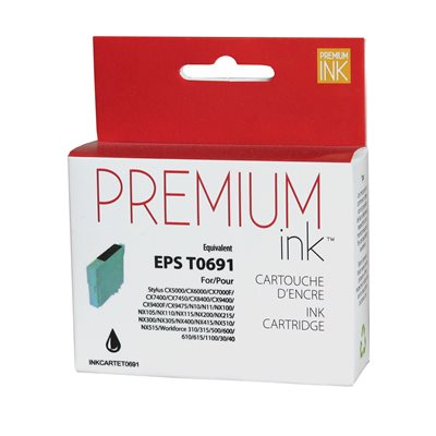 Epson T0691 Compatible Noir Premium Ink - PrintInk Canada