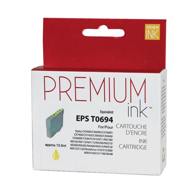 Epson T0694 Compatible Jaune Premium Ink - PrintInk Canada