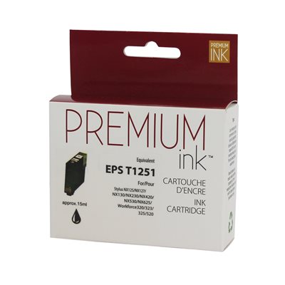 Epson T125120 Compatible Noir Premium Ink - PrintInk Canada