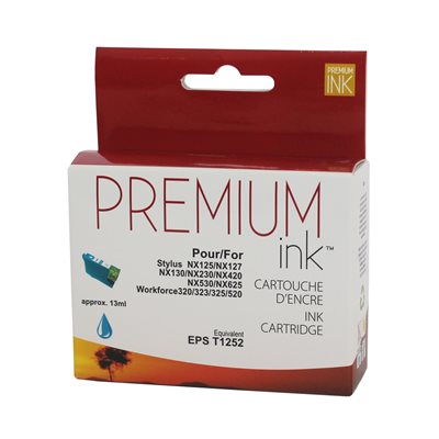 Epson T125220 Compatible Cyan Premium Ink - PrintInk Canada