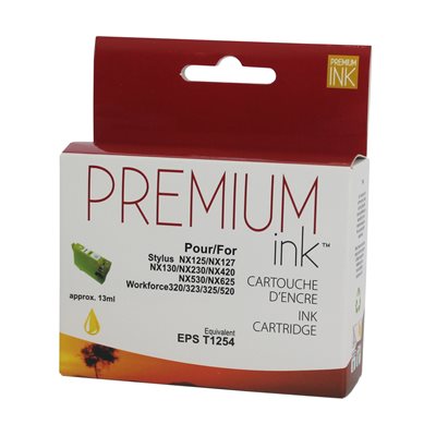 Epson T125420 Compatible Jaune Premium Ink - PrintInk Canada