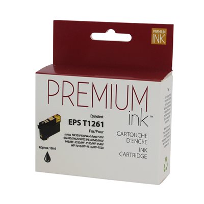 Epson T1261 Compatible Noir Premium Ink - PrintInk Canada