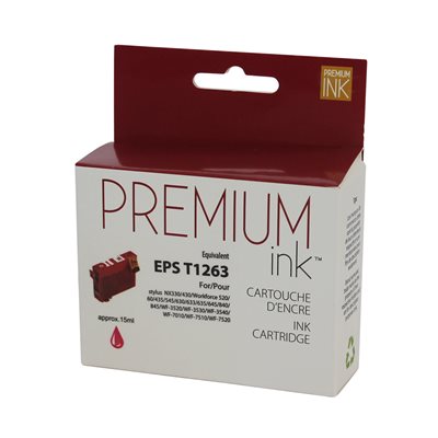 Epson T1263 Compatible Magenta Premium Ink - PrintInk Canada