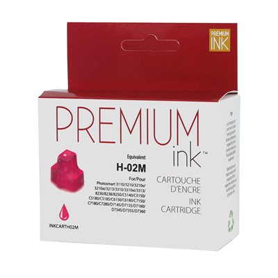 HP No. 02 C8772W Compatible Magenta Premium Ink - PrintInk Canada
