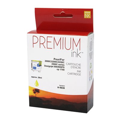HP No. 11 C4838A Compatible Jaune Premium Ink - PrintInk Canada