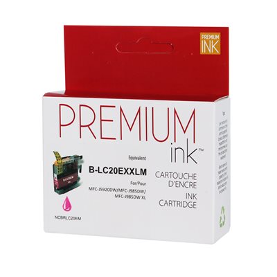 Brother LC20E Magenta Premium Ink - PrintInk Canada