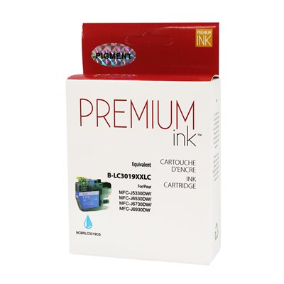 Brother LC3019XXL Cyan Pigmentee Compatible Premium Ink - PrintInk Canada