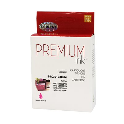 Brother LC3019XXL Magenta Pigmentee Compatible Premium Ink - PrintInk Canada