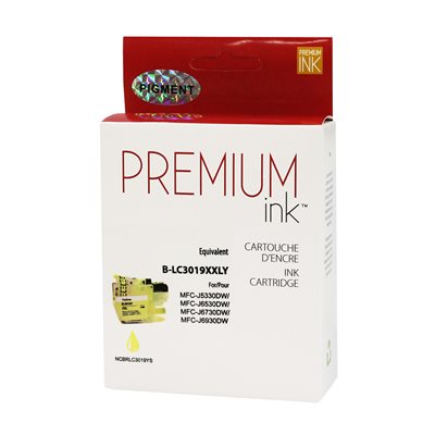 Brother LC3019XXL Jaune Pigmentee Compatible Premium Ink - PrintInk Canada