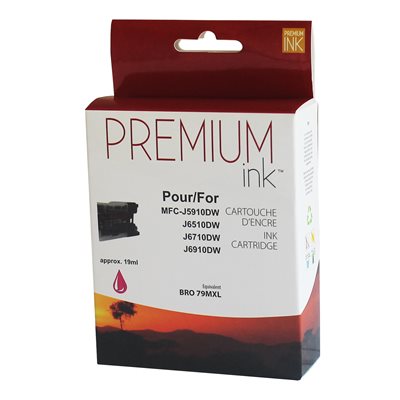 Brother LC79XL Compatible Magenta Premium Ink (19ml) - PrintInk Canada