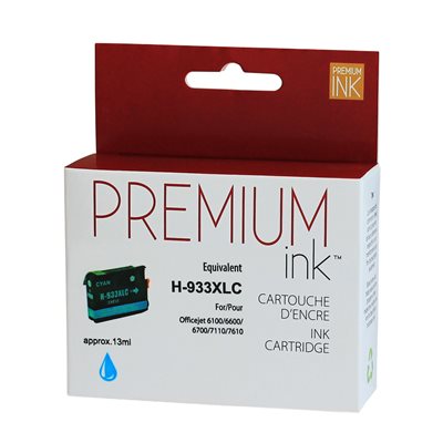 HP No. 933XL Cyan Compatible Premium Ink - PrintInk Canada