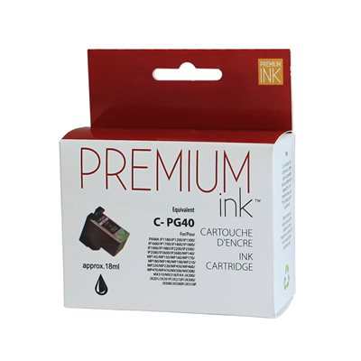 Canon  PG40 Reman Noir Premium Ink - PrintInk Canada