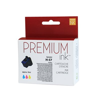 HP No. 57 C6657A Reman Couleur Premium Ink - PrintInk Canada