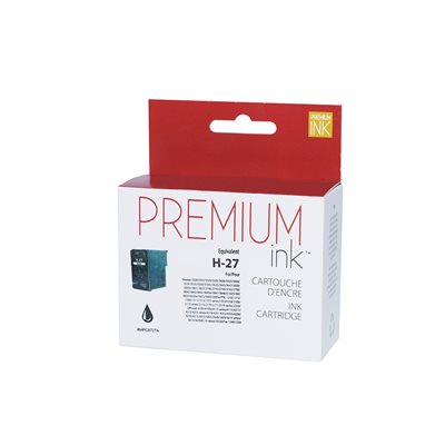 HP No. 27 C8727A Reman Noir Premium Ink - PrintInk Canada