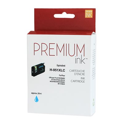HP No.951XL CN046AN Compatible Cyan Premium Ink 1.5K - PrintInk Canada