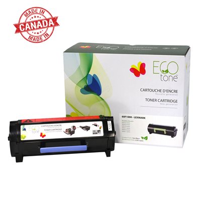 Lexmark 60F1000 Reman. EcoTone 2.5K - PrintInk Canada