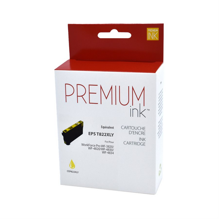 Epson T822XL420 Compatible Premium Ink Jaune